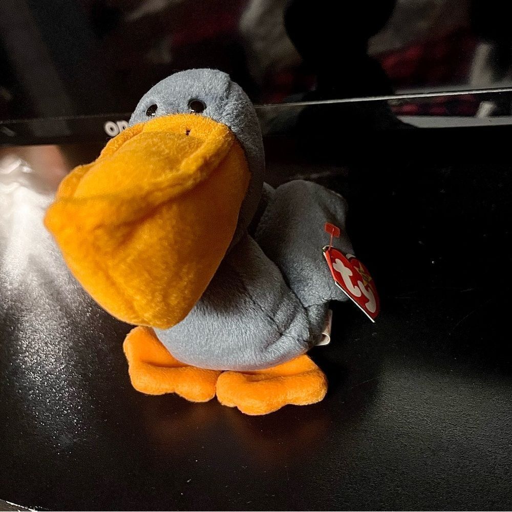 Ty Plush‎ Bird Toy - Blue and Orange